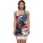 American Eagle Clip Art Sleeveless Wide Square Neckline Ruched Bodycon Dress