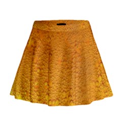 Beer Bubbles Pattern Mini Flare Skirt by Maspions
