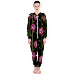Rose Abstract Rose Garden Onepiece Jumpsuit (ladies) by Hannah976