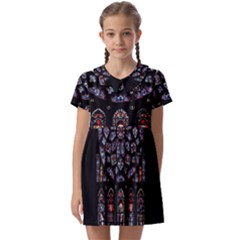 Rosette Cathedral Kids  Asymmetric Collar Dress by Hannah976