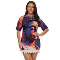 Let That Shit Go Buddha Low Poly (6) Just Threw It On Dress by 1xmerch