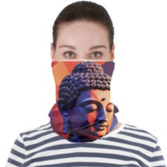 Let That Shit Go Buddha Low Poly (6) Face Seamless Bandana (adult) by 1xmerch