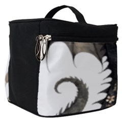 Cute Black Baby Dragon Flowers Painting (7) Make Up Travel Bag (small) by 1xmerch