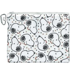 Dog Pattern Canvas Cosmetic Bag (xxxl) by Sarkoni