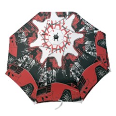 Cars City Fear This Poster Folding Umbrellas by Sarkoni
