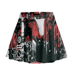 Cars City Fear This Poster Mini Flare Skirt