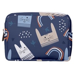 Colorful Cute Cats Seamless Pattern Make Up Pouch (medium) by Bedest