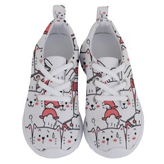 Cute Cat Chef Cooking Seamless Pattern Cartoon Running Shoes by Bedest