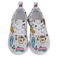 Doodle Fun Food Drawing Cute Running Shoes by Apen
