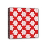 Christmas Snowflakes Background Pattern Mini Canvas 4  x 4  (Stretched)