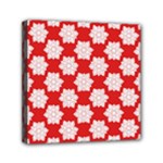 Christmas Snowflakes Background Pattern Mini Canvas 6  x 6  (Stretched)