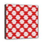 Christmas Snowflakes Background Pattern Mini Canvas 8  x 8  (Stretched)