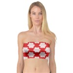 Christmas Snowflakes Background Pattern Bandeau Top