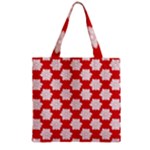 Christmas Snowflakes Background Pattern Zipper Grocery Tote Bag