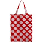 Christmas Snowflakes Background Pattern Zipper Classic Tote Bag
