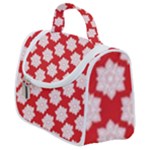 Christmas Snowflakes Background Pattern Satchel Handbag