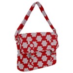 Christmas Snowflakes Background Pattern Buckle Messenger Bag