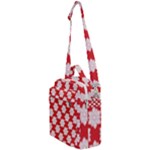 Christmas Snowflakes Background Pattern Crossbody Day Bag
