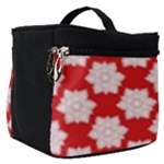 Christmas Snowflakes Background Pattern Make Up Travel Bag (Small)
