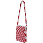 Christmas Snowflakes Background Pattern Multi Function Travel Bag
