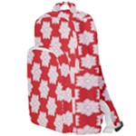 Christmas Snowflakes Background Pattern Double Compartment Backpack