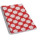 Christmas Snowflakes Background Pattern 5.5  x 8.5  Notebook