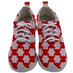 Christmas Snowflakes Background Pattern Mens Athletic Shoes