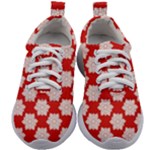 Christmas Snowflakes Background Pattern Kids Athletic Shoes