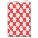 Christmas Snowflakes Background Pattern 8  x 10  Hardcover Notebook