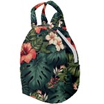 Flowers Monstera Foliage Tropical Travel Backpack