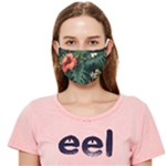 Flowers Monstera Foliage Tropical Cloth Face Mask (Adult)