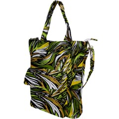 Foliage Pattern Texture Background Shoulder Tote Bag by Ravend