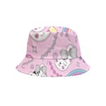 Beautiful Cute Animals Pattern Pink Bucket Hat (Kids)