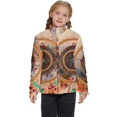 Dreamcatcher, Abstract, Colorful, Colors, Dream, Golden, Vintage Kids  Puffer Bubble Jacket Coat by nateshop
