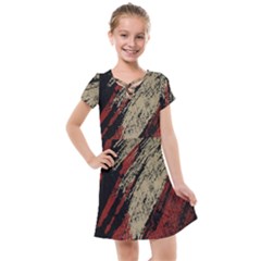 Fabric, Texture, Colorful, Spots Kids  Cross Web Dress by nateshop