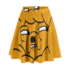 Adventure Time Jake The Dog High Waist Skirt by Sarkoni