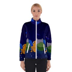 Adventure Time Jake And Finn Night Women s Bomber Jacket by Sarkoni