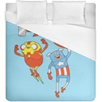 Adventure Time Avengers Age Of Ultron Duvet Cover (King Size)