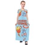 Adventure Time Avengers Age Of Ultron Kids  Short Sleeve Maxi Dress