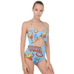 Adventure Time Avengers Age Of Ultron Scallop Top Cut Out Swimsuit