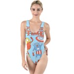 Adventure Time Avengers Age Of Ultron High Leg Strappy Swimsuit