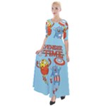 Adventure Time Avengers Age Of Ultron Half Sleeves Maxi Dress
