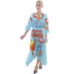 Adventure Time Avengers Age Of Ultron Quarter Sleeve Wrap Front Maxi Dress