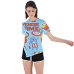Adventure Time Avengers Age Of Ultron Asymmetrical Short Sleeve Sports T-Shirt