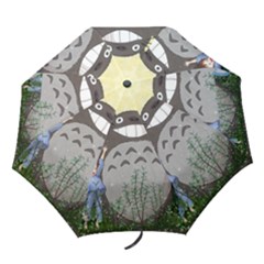 Illustration Anime Cartoon My Neighbor Totoro Folding Umbrellas by Sarkoni