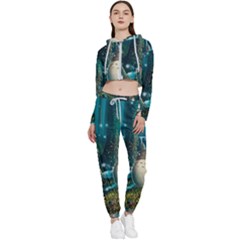 Anime My Neighbor Totoro Jungle Natural Cropped Zip Up Lounge Set by Sarkoni