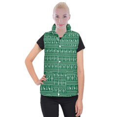 Wallpaper Ugly Sweater Backgrounds Christmas Women s Button Up Vest by artworkshop