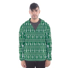 Wallpaper Ugly Sweater Backgrounds Christmas Men s Hooded Windbreaker by artworkshop