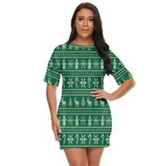 Wallpaper Ugly Sweater Backgrounds Christmas Just Threw It On Dress by artworkshop