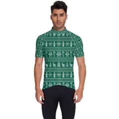 Wallpaper Ugly Sweater Backgrounds Christmas Men s Short Sleeve Cycling Jersey by artworkshop